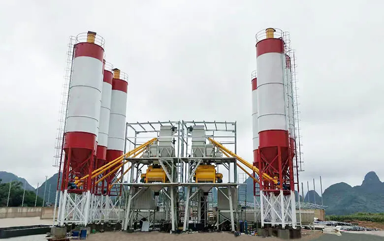 Pabrik Batching Beton HZS180 – Studi Kasus