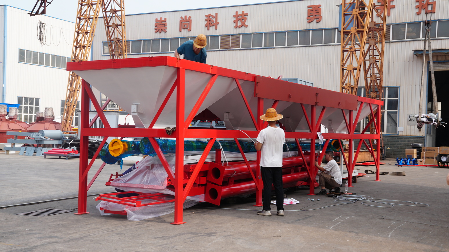 Pengiriman Pabrik Beton HZS35 ke Guyana Prancis