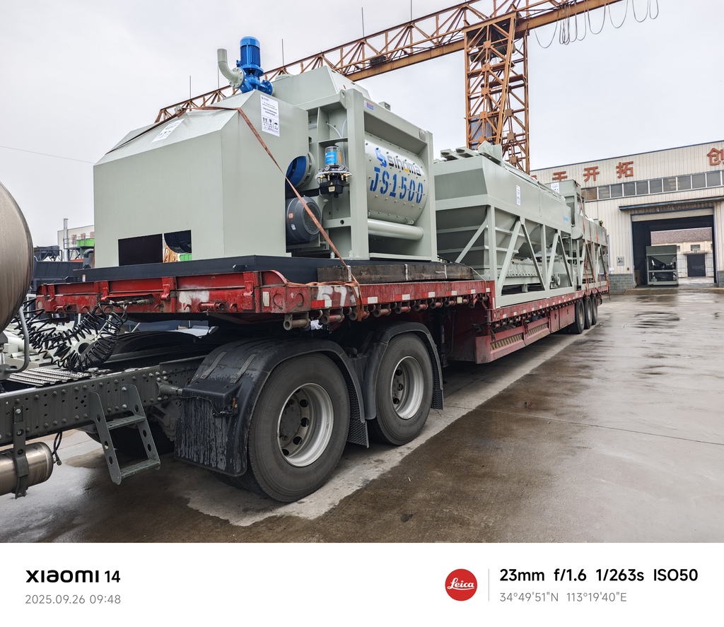 Pengiriman Pabrik Beton HZS90 ke Uzbekistan